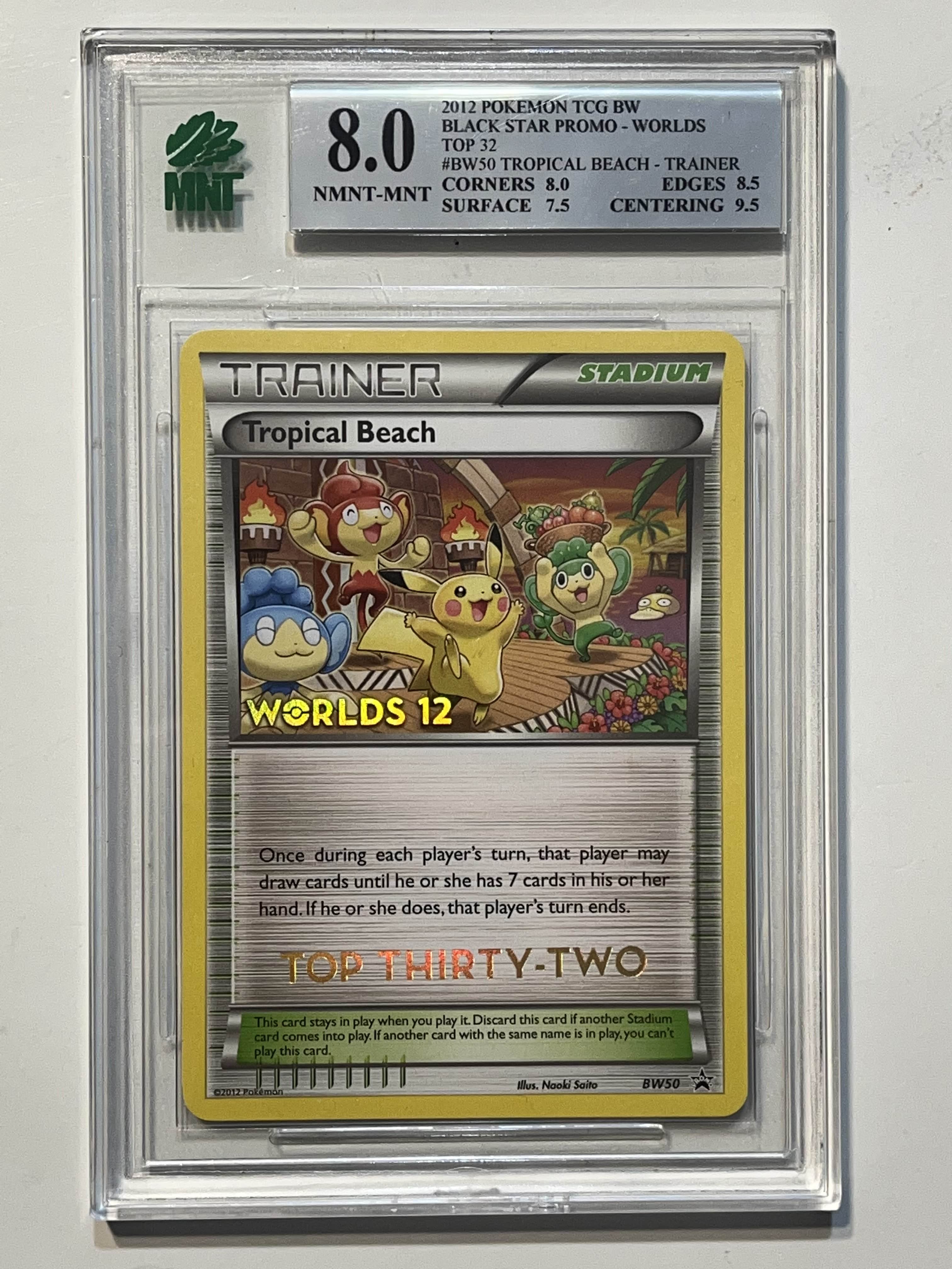 Image of Tropical Beach Top 32 (Black & White: Black Star Promos) BW50 MNT 8.0