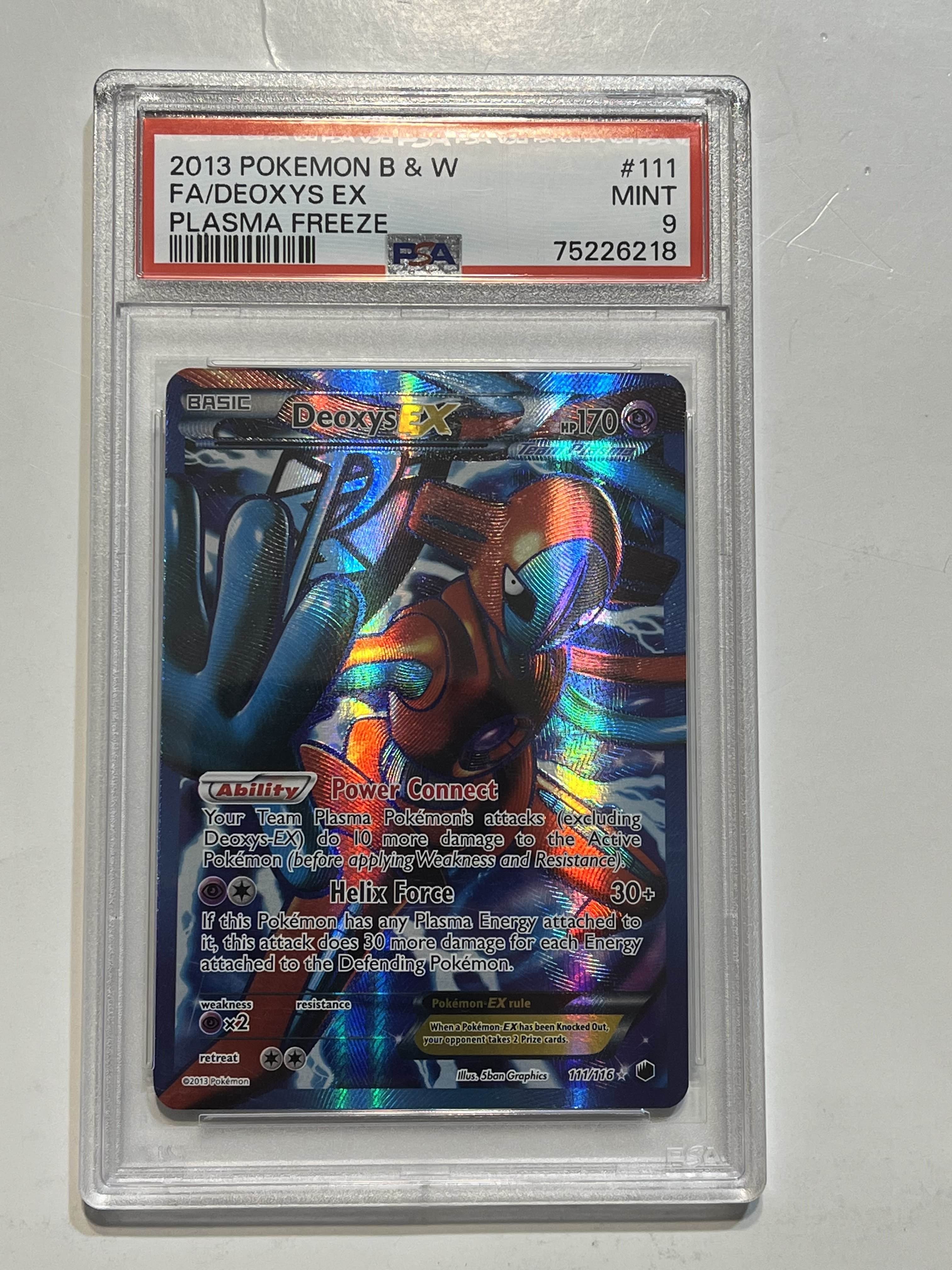Image of Deoxys EX (Black & White: Plasma Freeze) 111/116 PSA 9