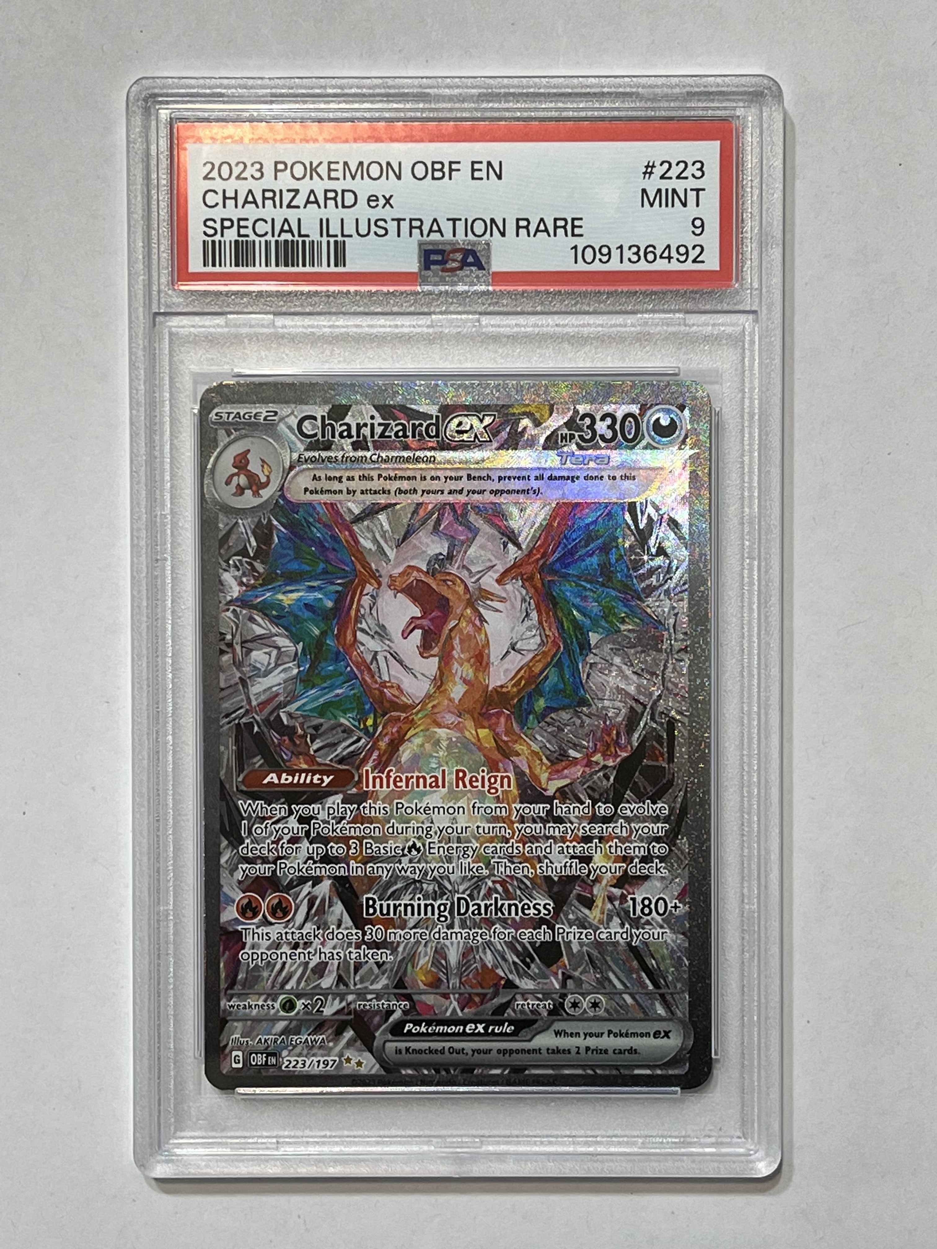 Image of Charizard ex (Scarlet & Violet: Obsidian Flames) 223/197 PSA 9
