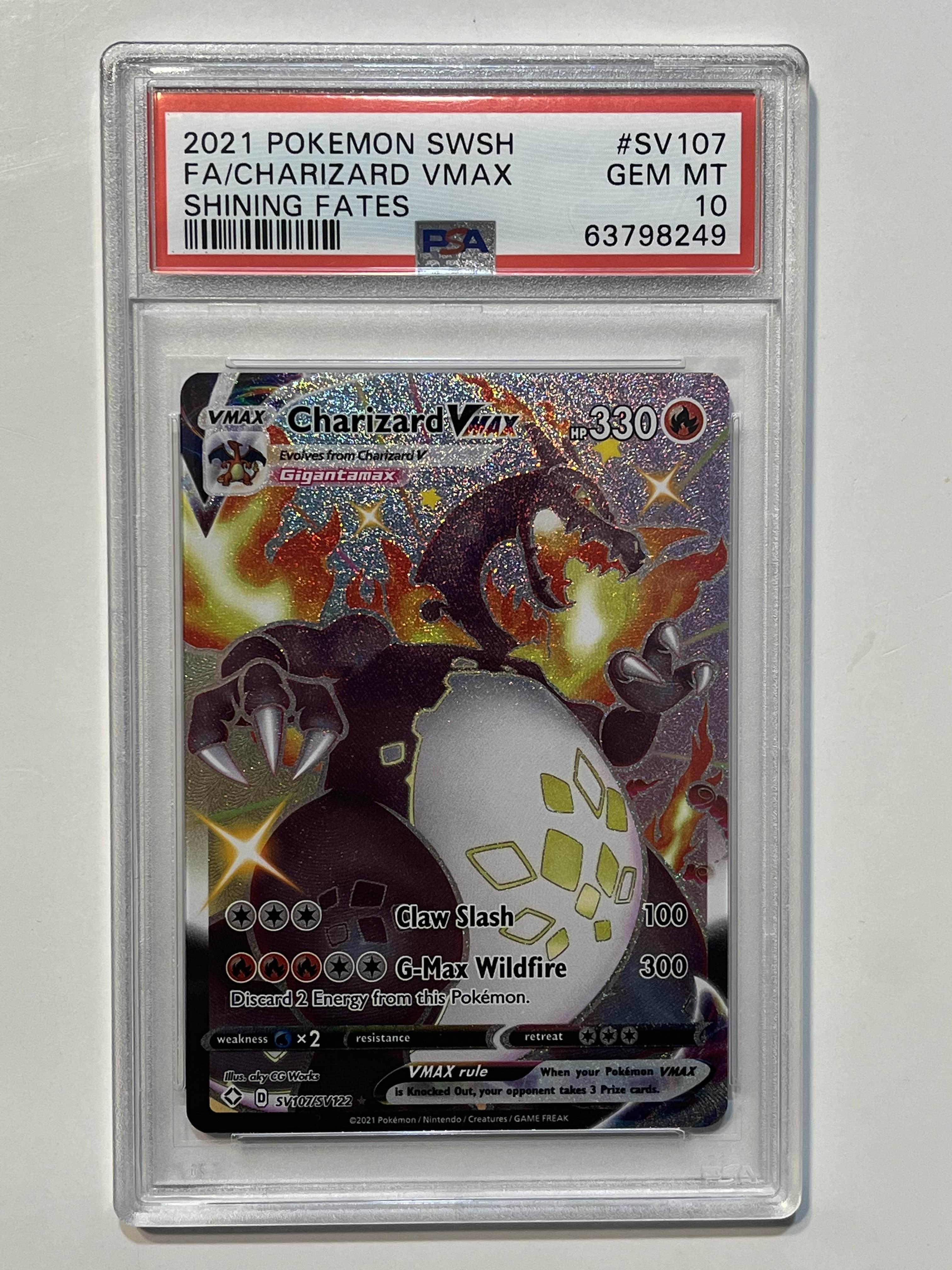 Image of Charizard VMAX (Sword & Shield: Shining Fates) SV107/SV122 PSA 10