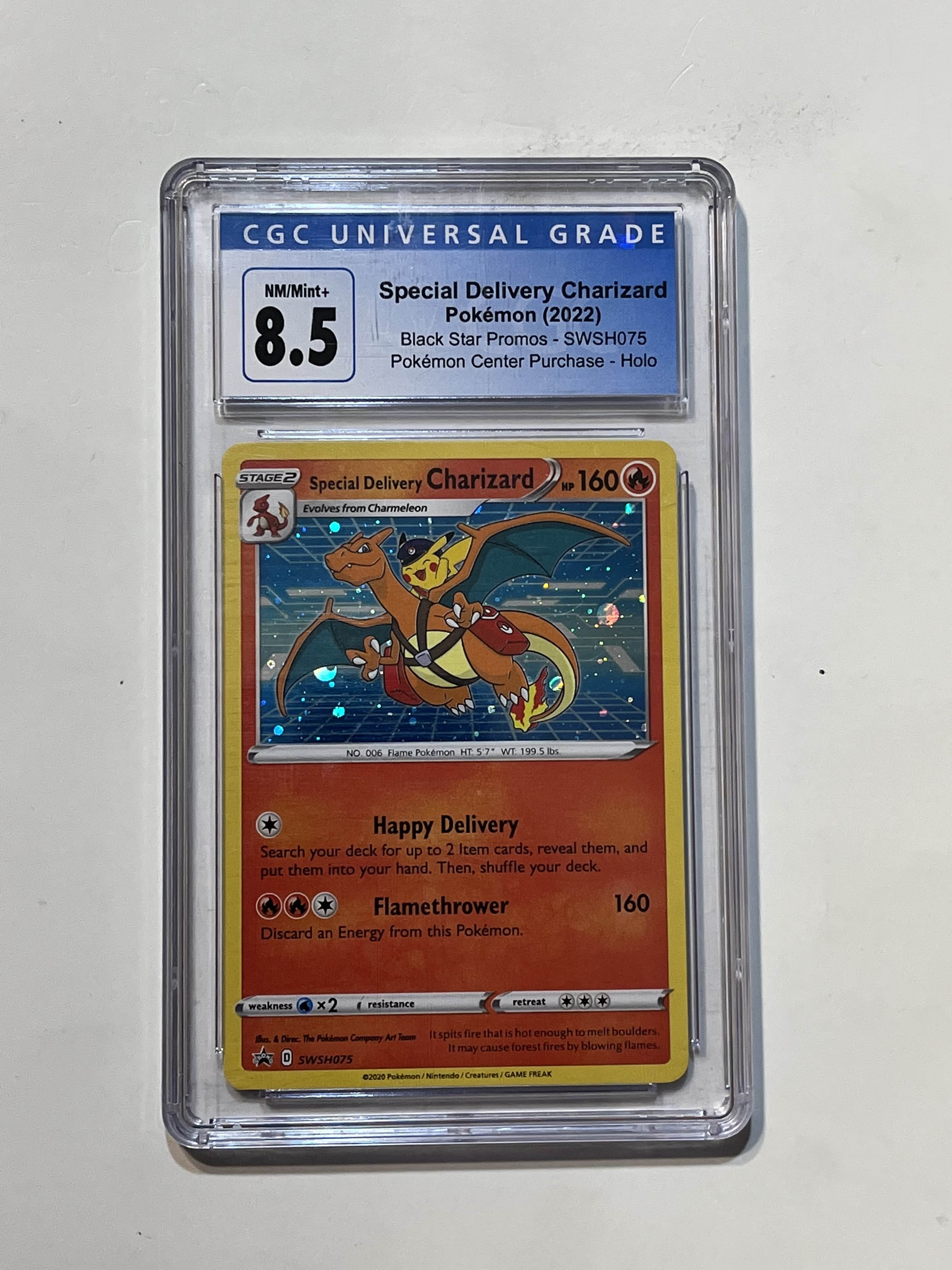 Image of Special Delivery Charizard (Black Star Promos) SWSH075 CGC Universal Grade 8.5