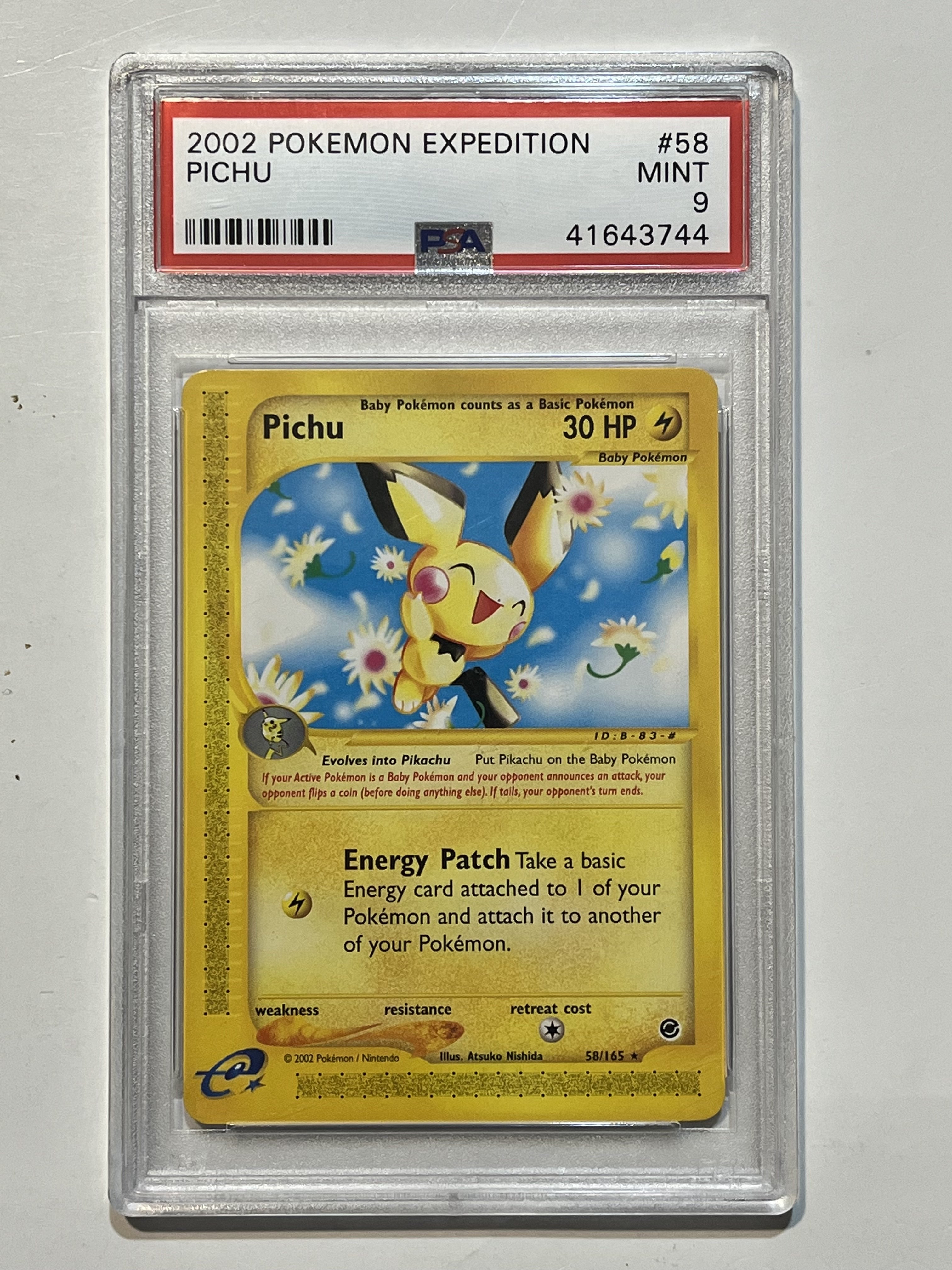 Image of Pichu (Expedition: Base Set) 58/165 PSA 9