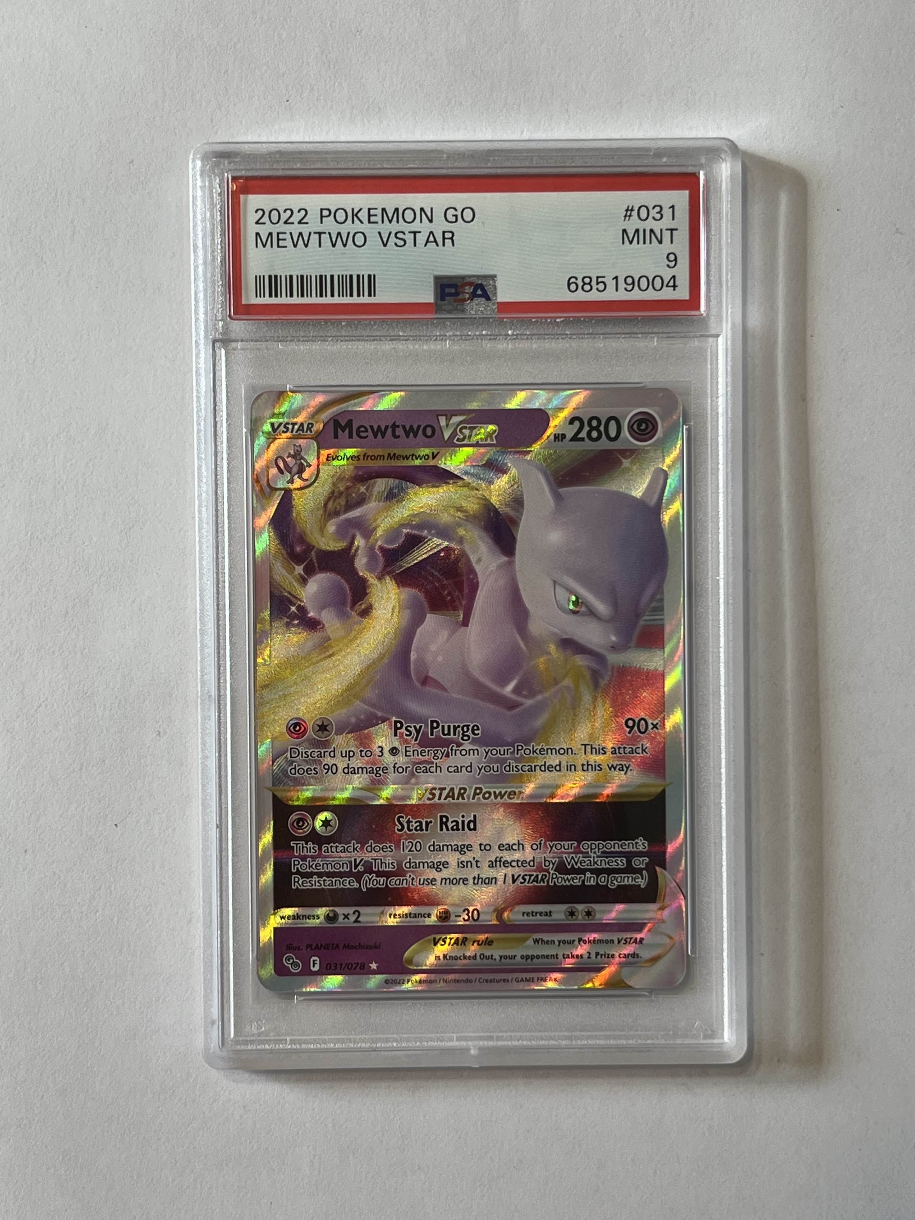 Image of Mewtwo VSTAR (Pokémon GO) 031/078 PSA 9