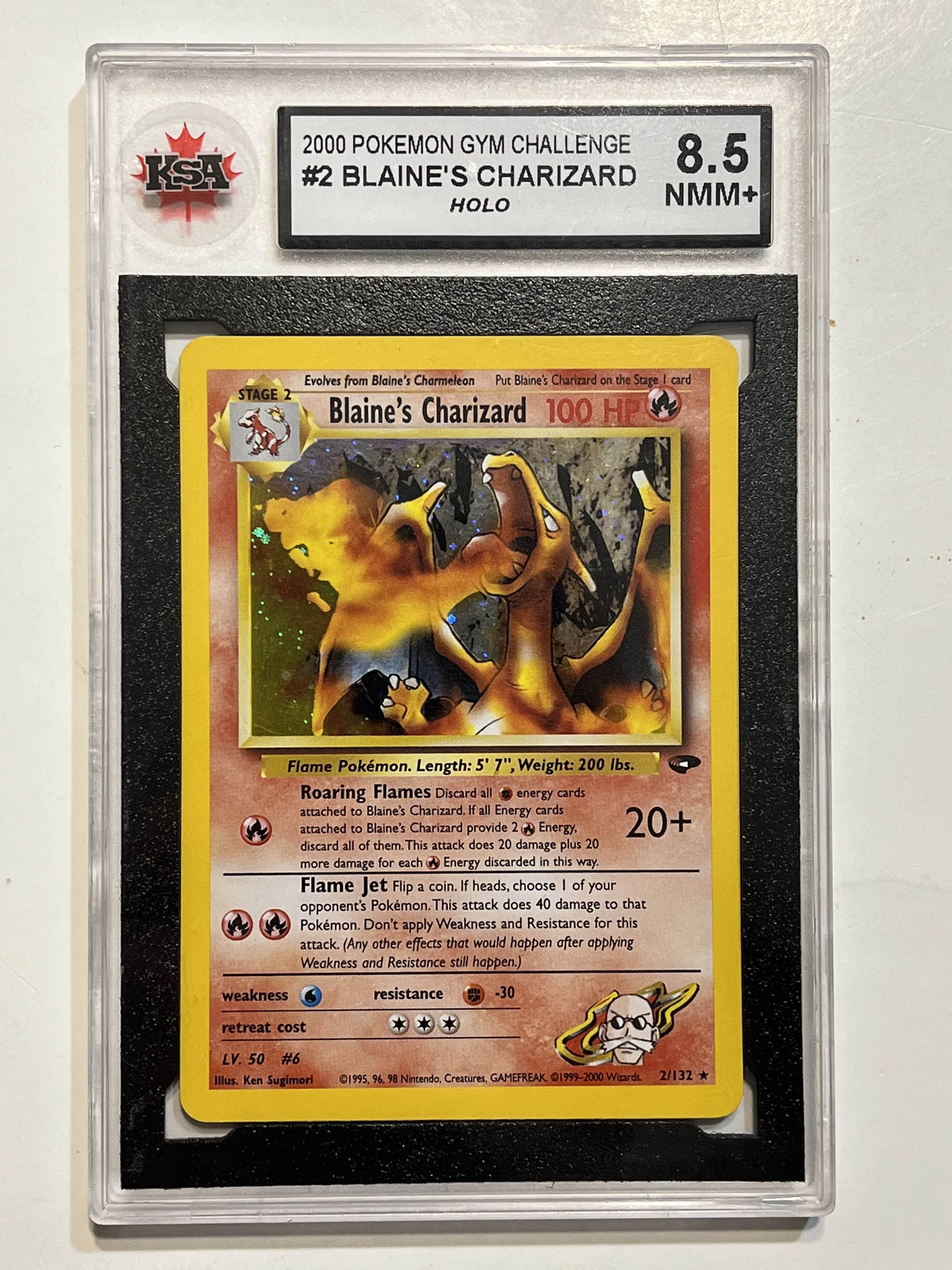Image of Blaine's Charizard (Gym Challenge Unlimited Holo) 2/132 KSA 8.5