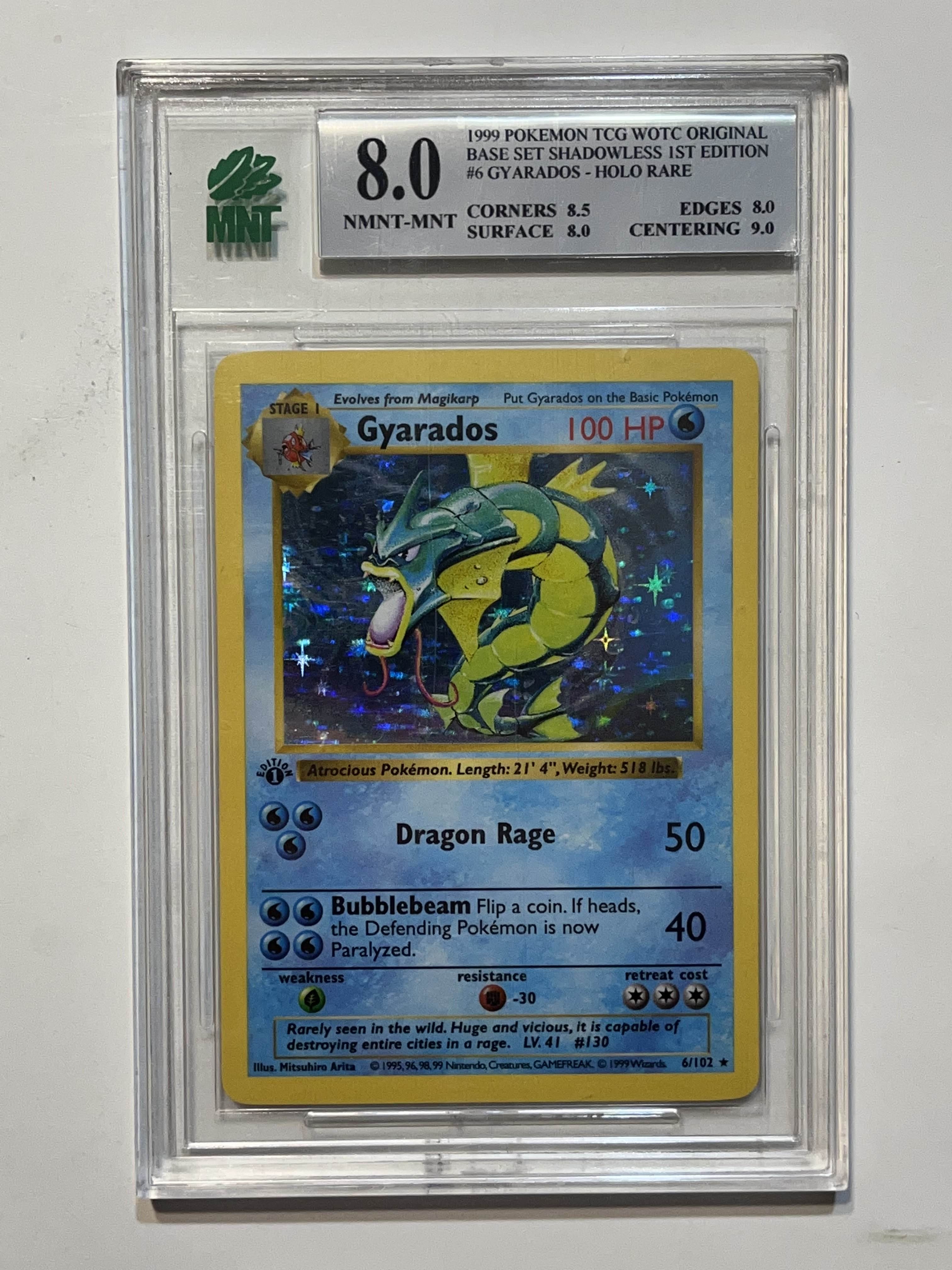 Image of Gyarados (Shadowless) (Base Set 1st Edition) 6/102 MNT 8.0