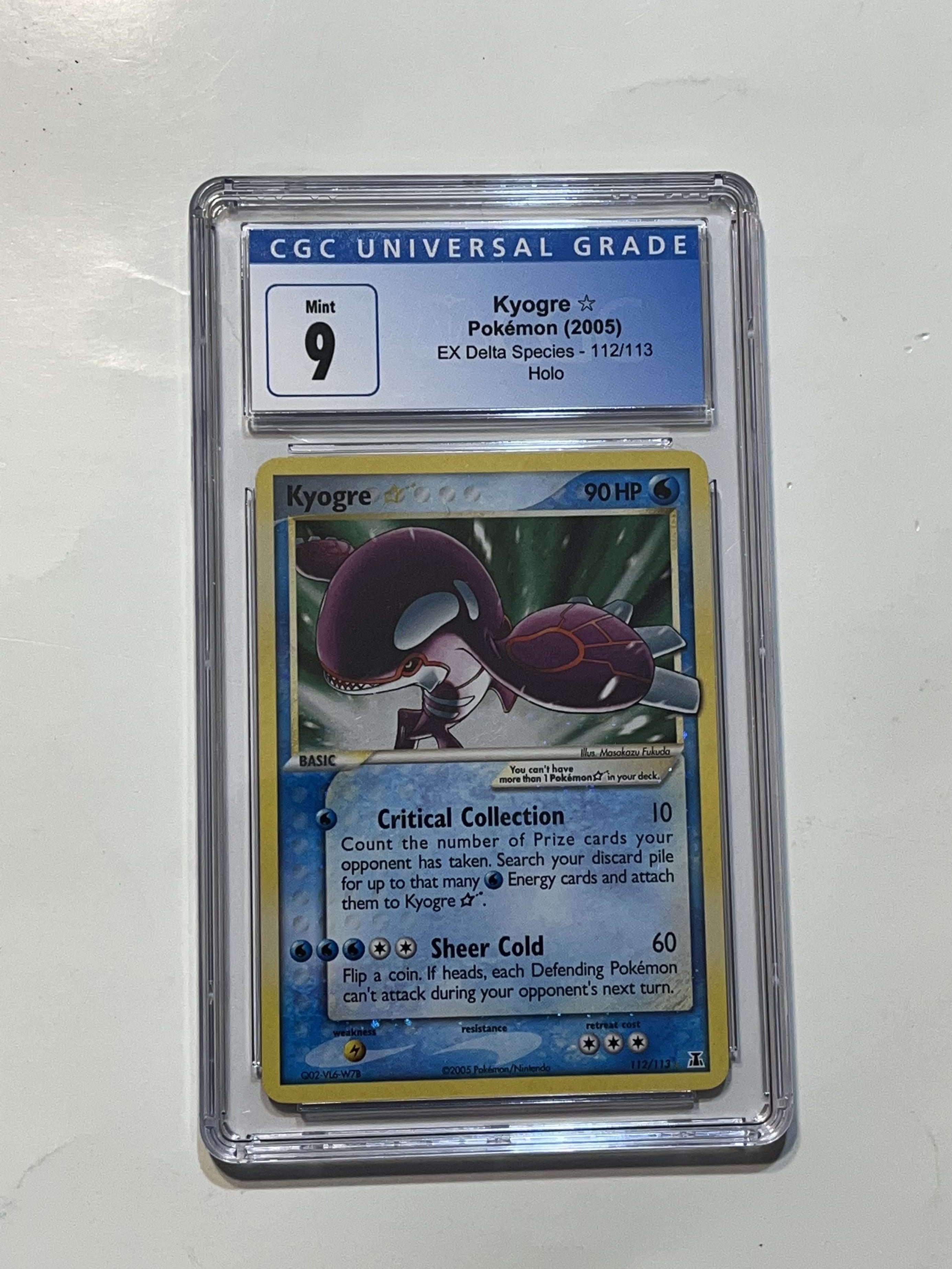 Image of Kyogre (EX Delta Species) 112/113 CGC Universal Grade 9