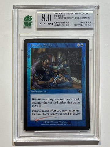 Rhystic Study Foil (Prophecy) MNT 8.0