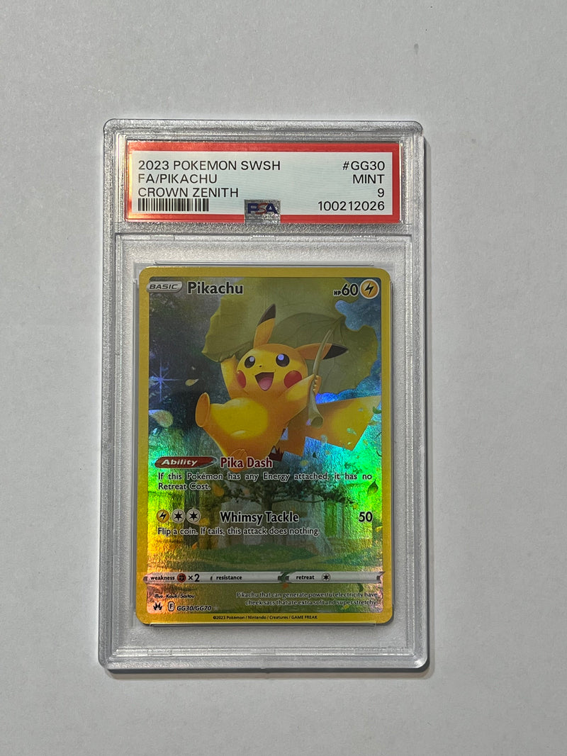Pikachu (Sword & Shield: Crown Zenith) GG30/GG70 PSA 9