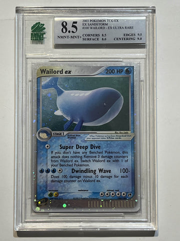 Wailord ex (EX: Sandstorm) 13/95 MNT 8.5