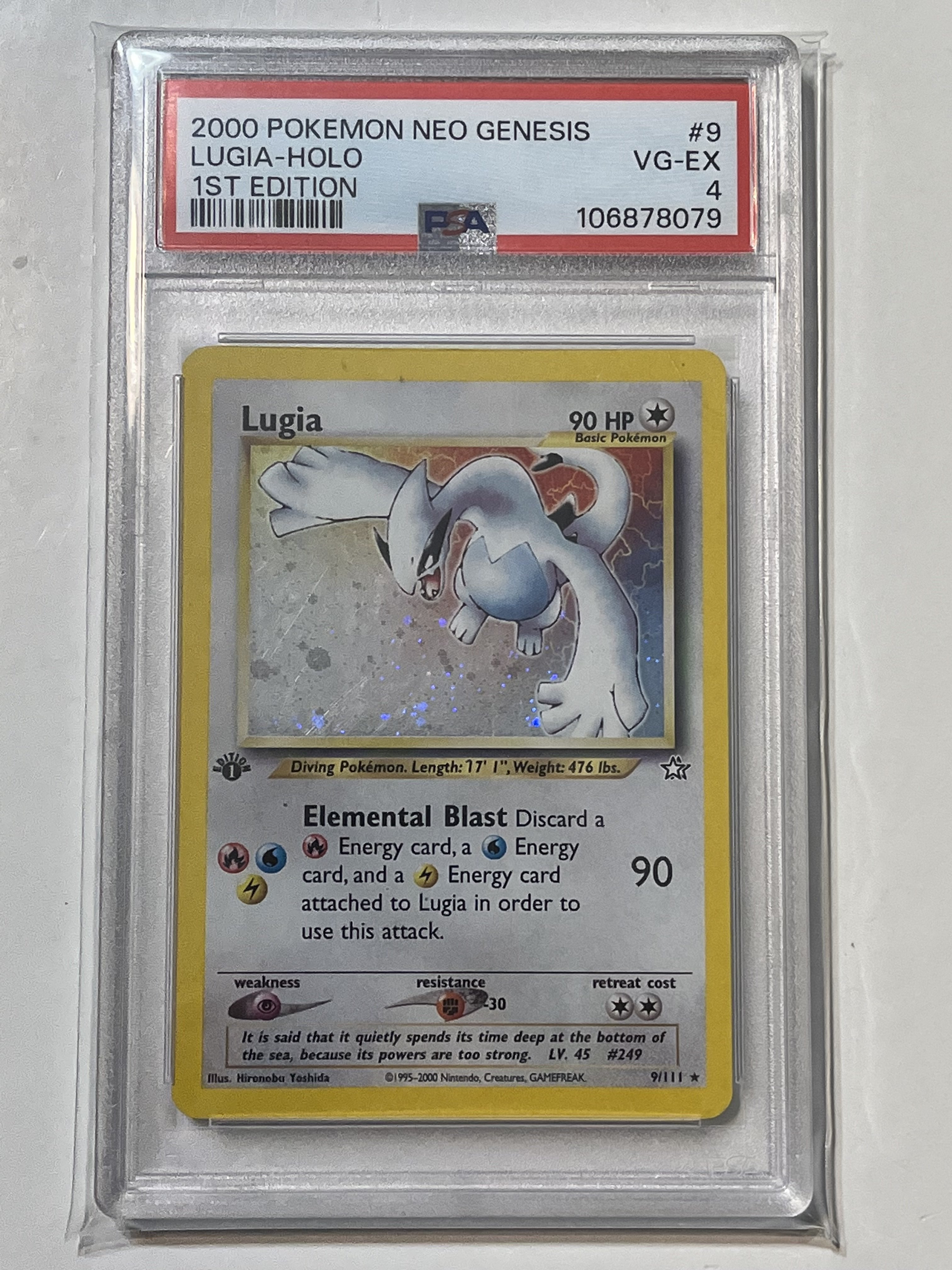 Image of Lugia (Neo Genesis 1st Edition) 9/111 PSA 4