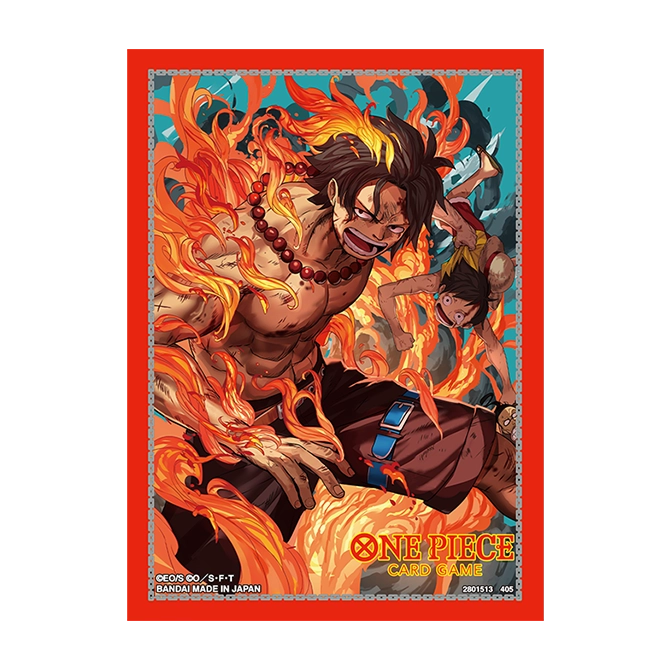 Image of Bandai: 70ct Card Sleeves - One Piece Card Game - Card Sleeves VOL.5 - Portgas D. Ace