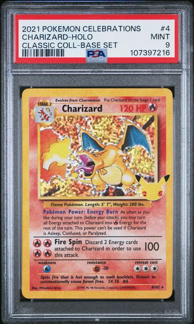 Image of Charizard (Celebrations: Classic Collection) 4/102 PSA 9