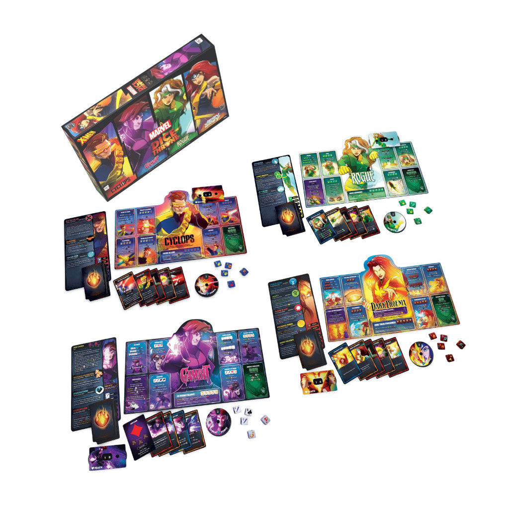 Image of Marvel Dice Throne - Cyclops/Gambit/Rogue/Jean Grey