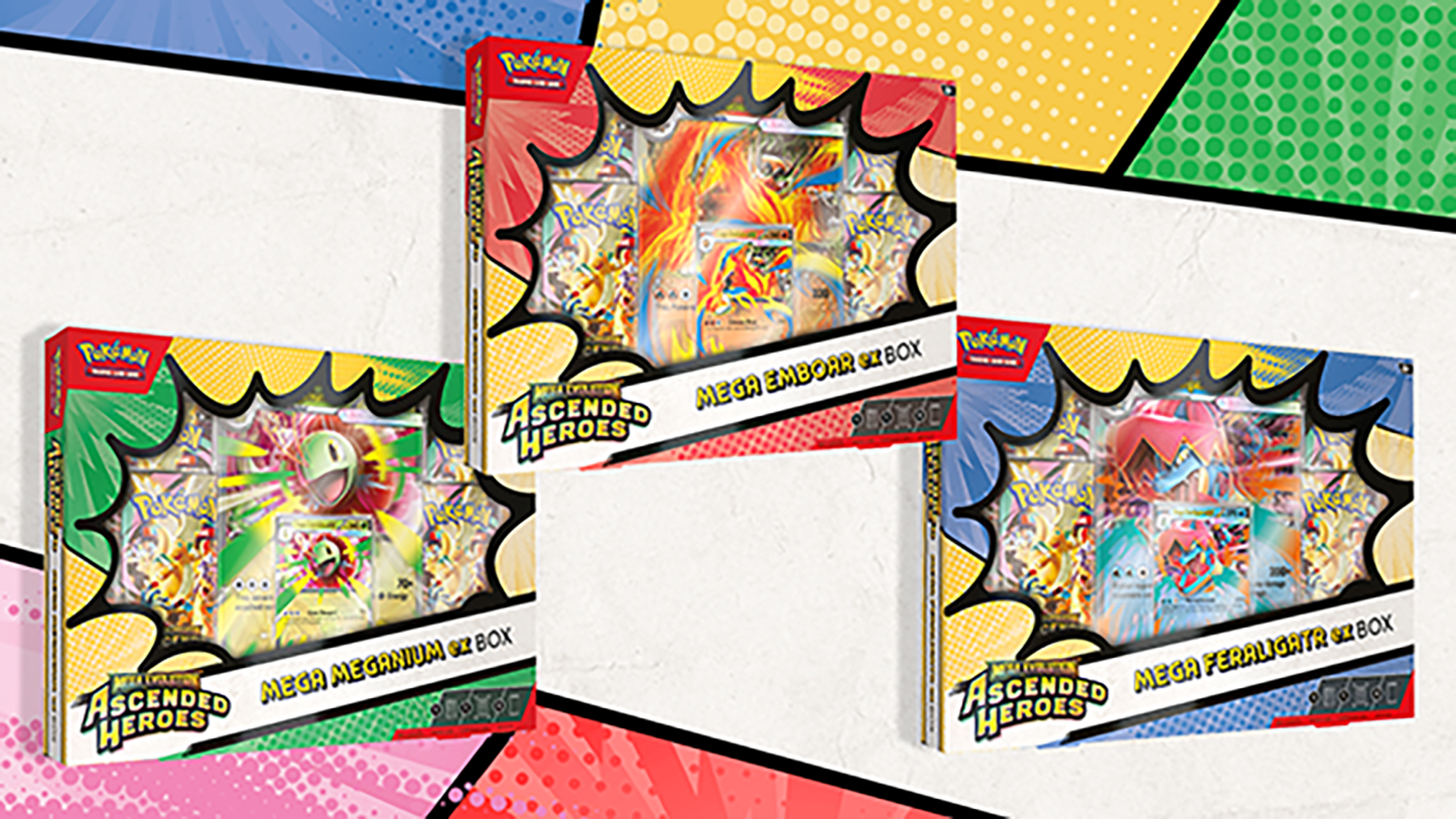Image of Mega Evolution - Ascended Heroes MEGA EX BOX (WAVE 2) (PREORDER) (LIMIT 2 PER) (MID JUNE))