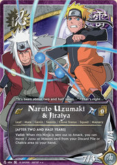 Image of Naruto Uzumaki & Jiraiya (N-684) (S15 Foretold Prophecy) 1st Edition Foil