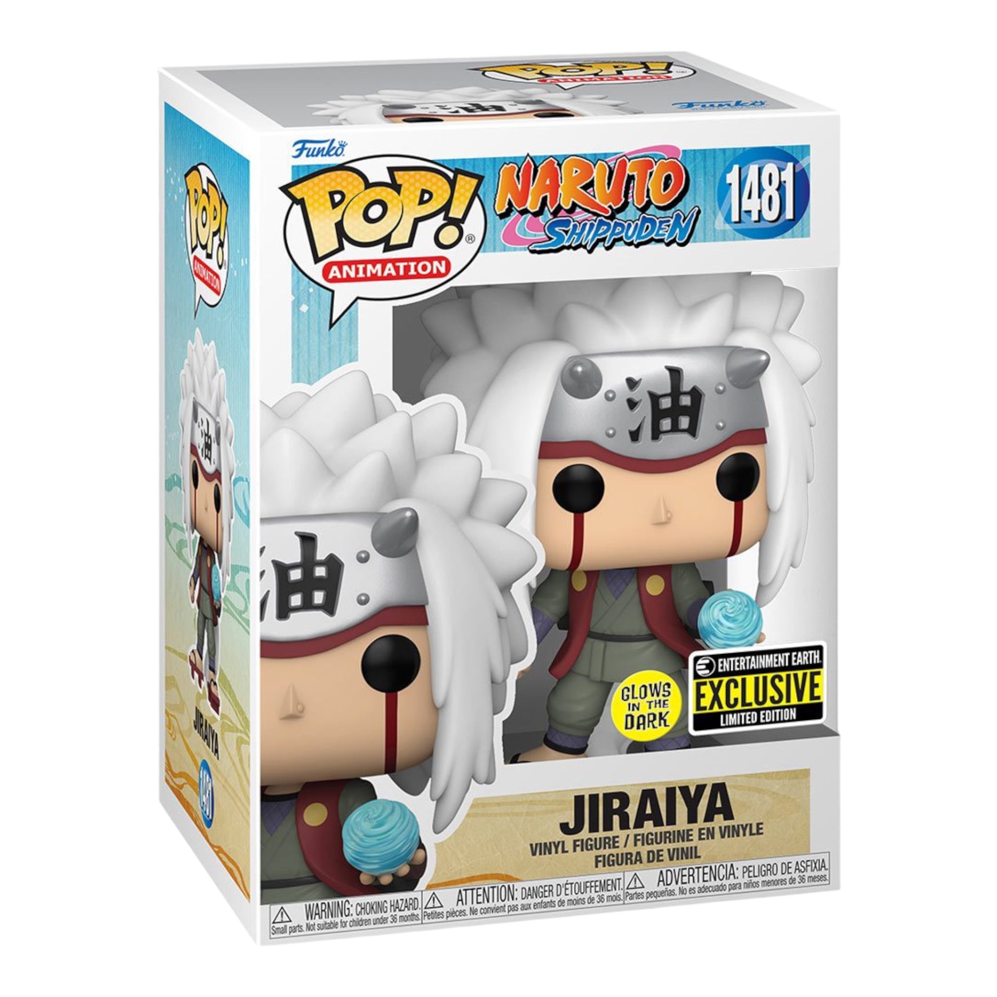 Image of Jiraiya #1481 Glows in the Dark  (Pop! Animation Naruto) Entertainment Earth Exclusive