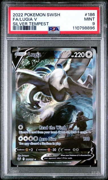Image of Lugia V (Sword & Shield: Silver Tempest) 186/195 PSA 9