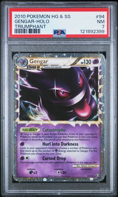 Image of Gengar (HeartGold & SoulSilver: Triumphant) 94/102 PSA 7