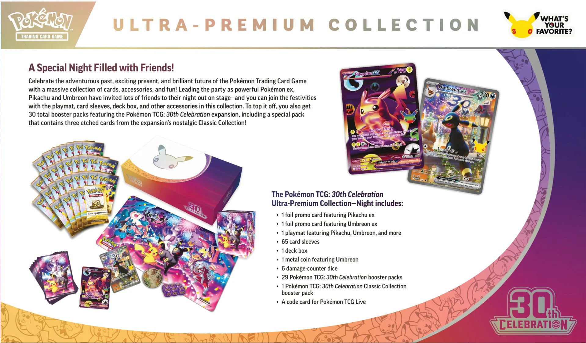 Image of Pokemon - 30th Anniversary Celebration - Ultra-Premium Collection (PREORDER)