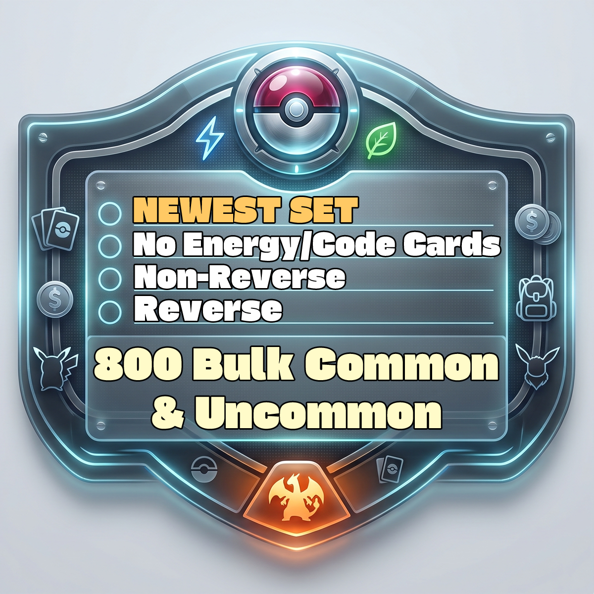 Image of PKMN - Bulk 800 Common & Uncommon (Reverse/ Non-Foil) (NEWEST SET)