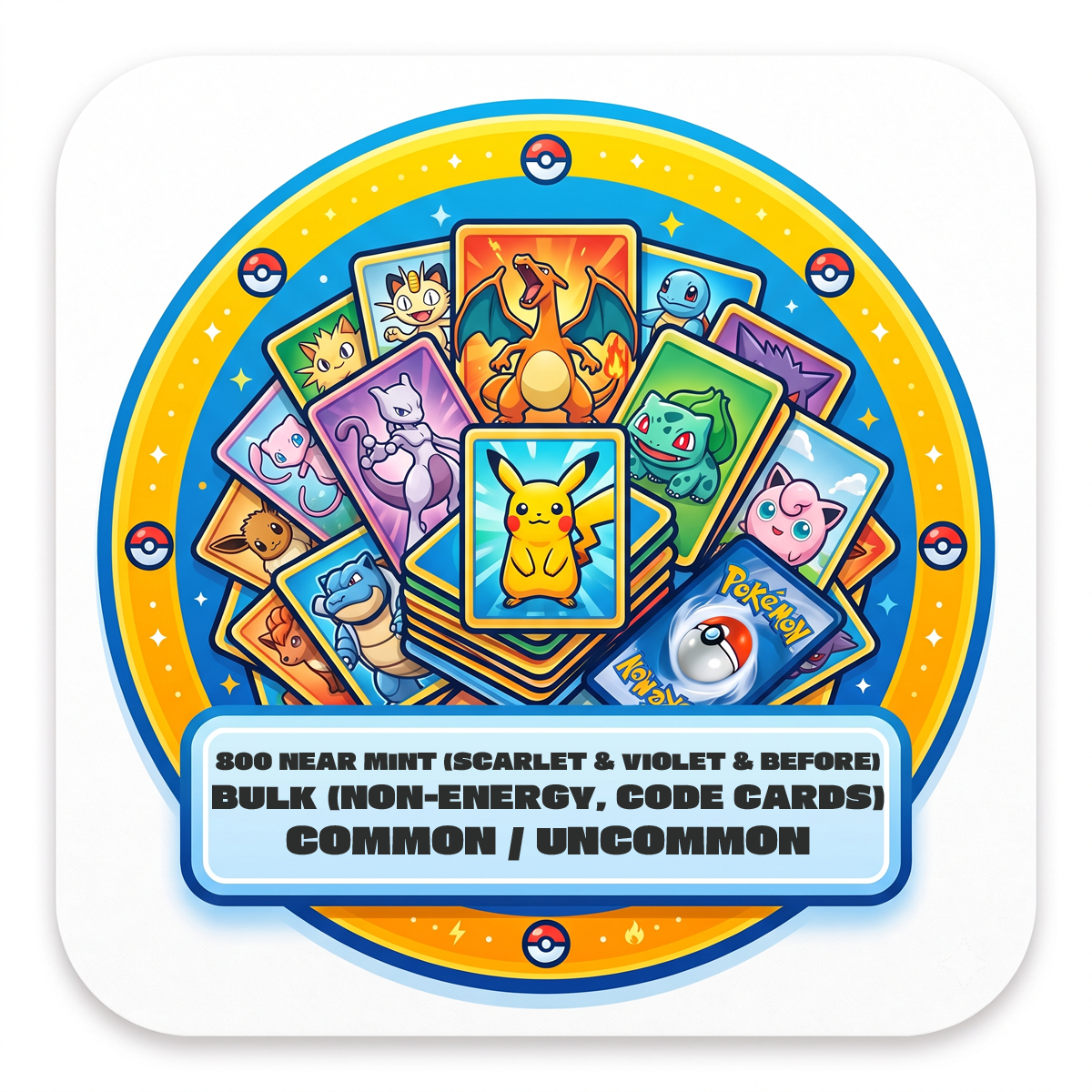 Image of PKMN - Bulk 800 Common & Uncommon (Reverse/ Non-Foil) (Scarlet & Violet and sets before)