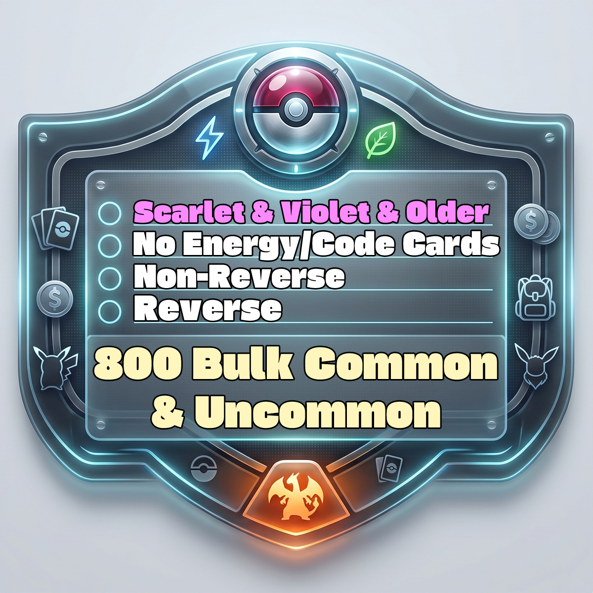 Image of PKMN - Bulk 800 Common & Uncommon (Reverse/ Non-Foil) (Scarlet & Violet and sets before)