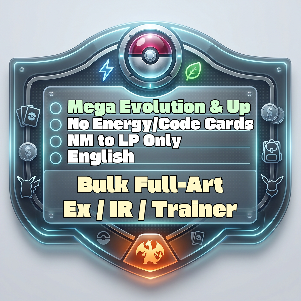 Image of PKMN - Bulk Full-Art EX / IR / Trainer (Mega Evolution & Up)