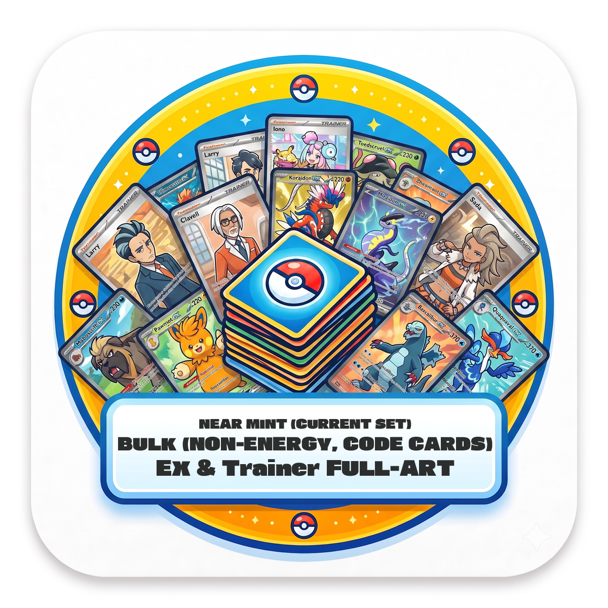 Image of PKMN - Bulk Full-Art EX & Trainer (NEWEST SET)