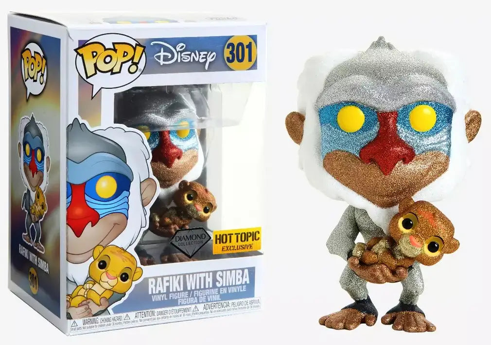 Image of Rafiki with Simba [Diamond Hot Topic Exclusive] (Disney The Lion King) #301