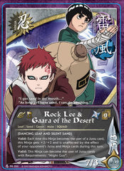 Image of Rock Lee & Gaara of the Desert (PR-050) (Promo) Unlimited Edition Foil
