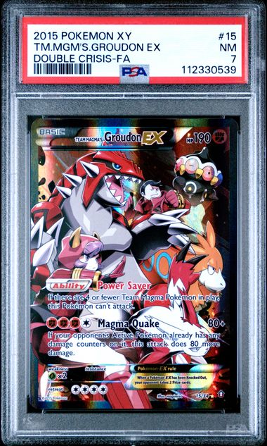 Image of Team Magma's Groudon ex (XY: Double Crisis) 15/34 PSA 7