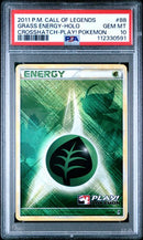 Grass Energy (HeartGold & SoulSilver: Call of Legends) (Play Pokemon Promo) 88/95 PSA