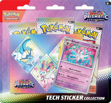 Prismatic Evolutions Tech Sticker Collection - Sylevon (Scarlet and Violet 8.5) (PRE-ORDER)  (January 17th 2025)