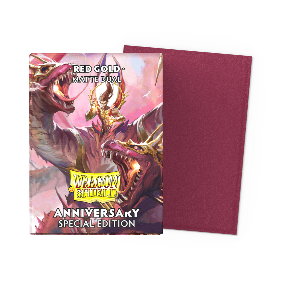 "RED GOLD" ANNIVERSARY SPECIAL EDITION MATTE DUAL Dragon Shield (STANDARD)