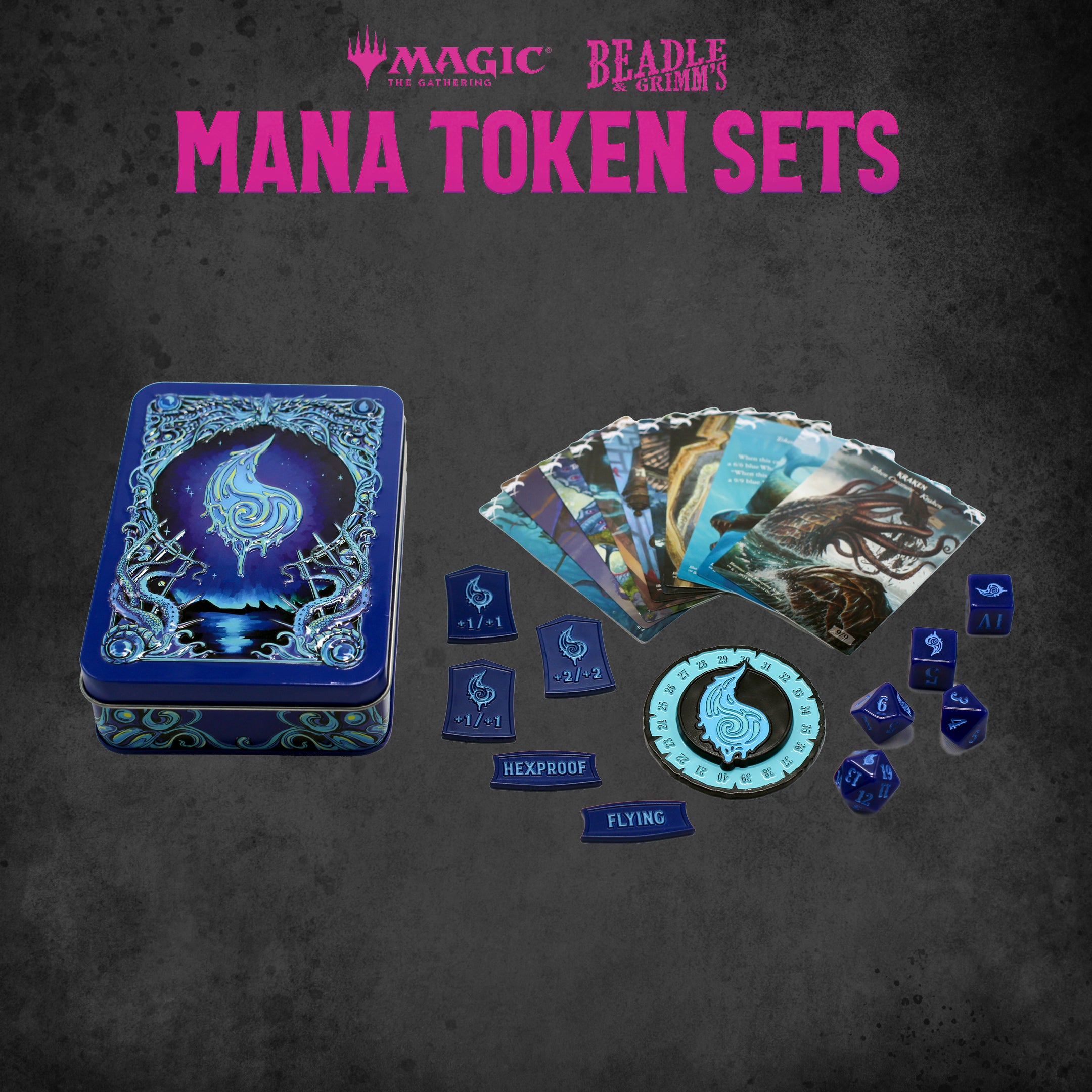Image of BEADLE & GRIMM'S MTG MANA TOKEN SET BLUE