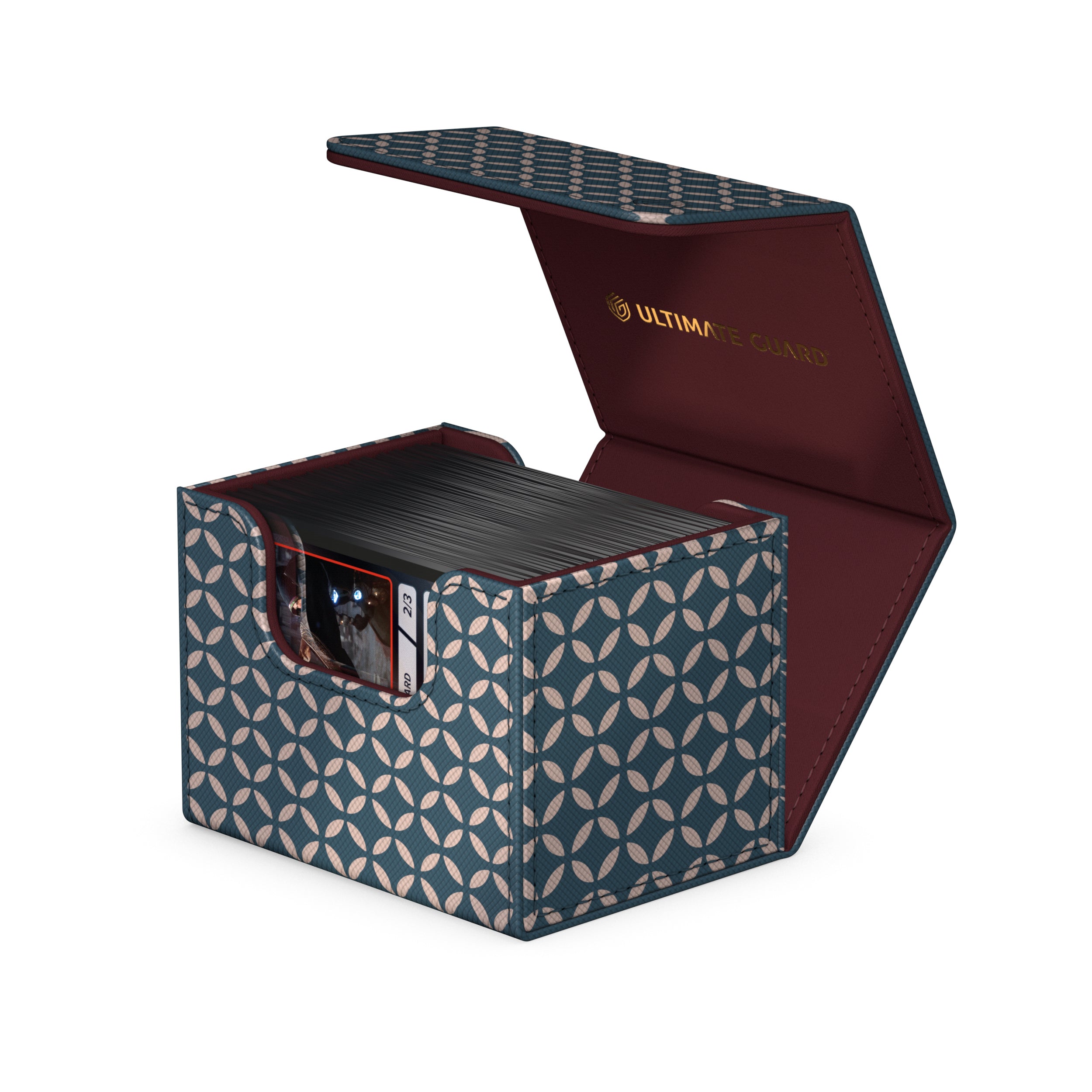 Image of SHOGUN'S JOURNEY II SHIPPOU (BLUE/DARK RED) 100+ ULTIMATE GUARD SIDEWINDER XENOSKIN DECKBOX