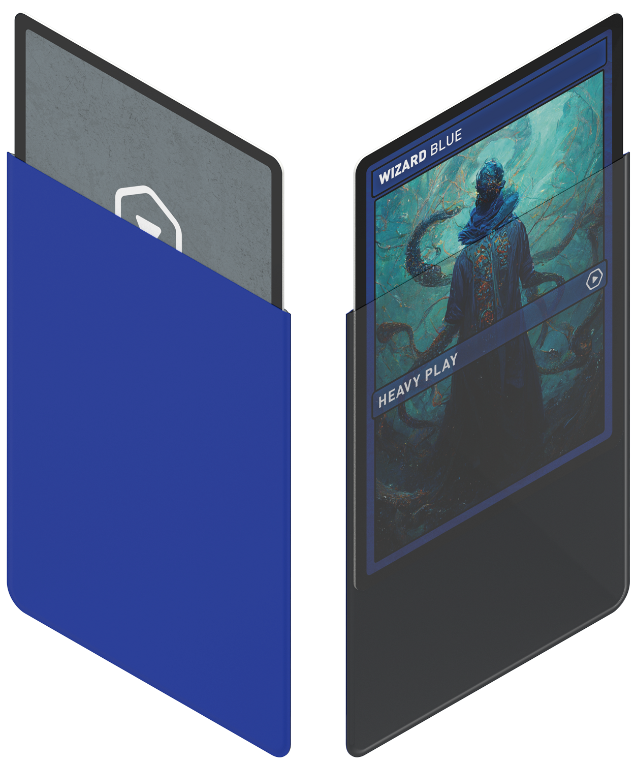 Image of HP CURV SLEEVES WIZARD BLUE STANDARD 100CT