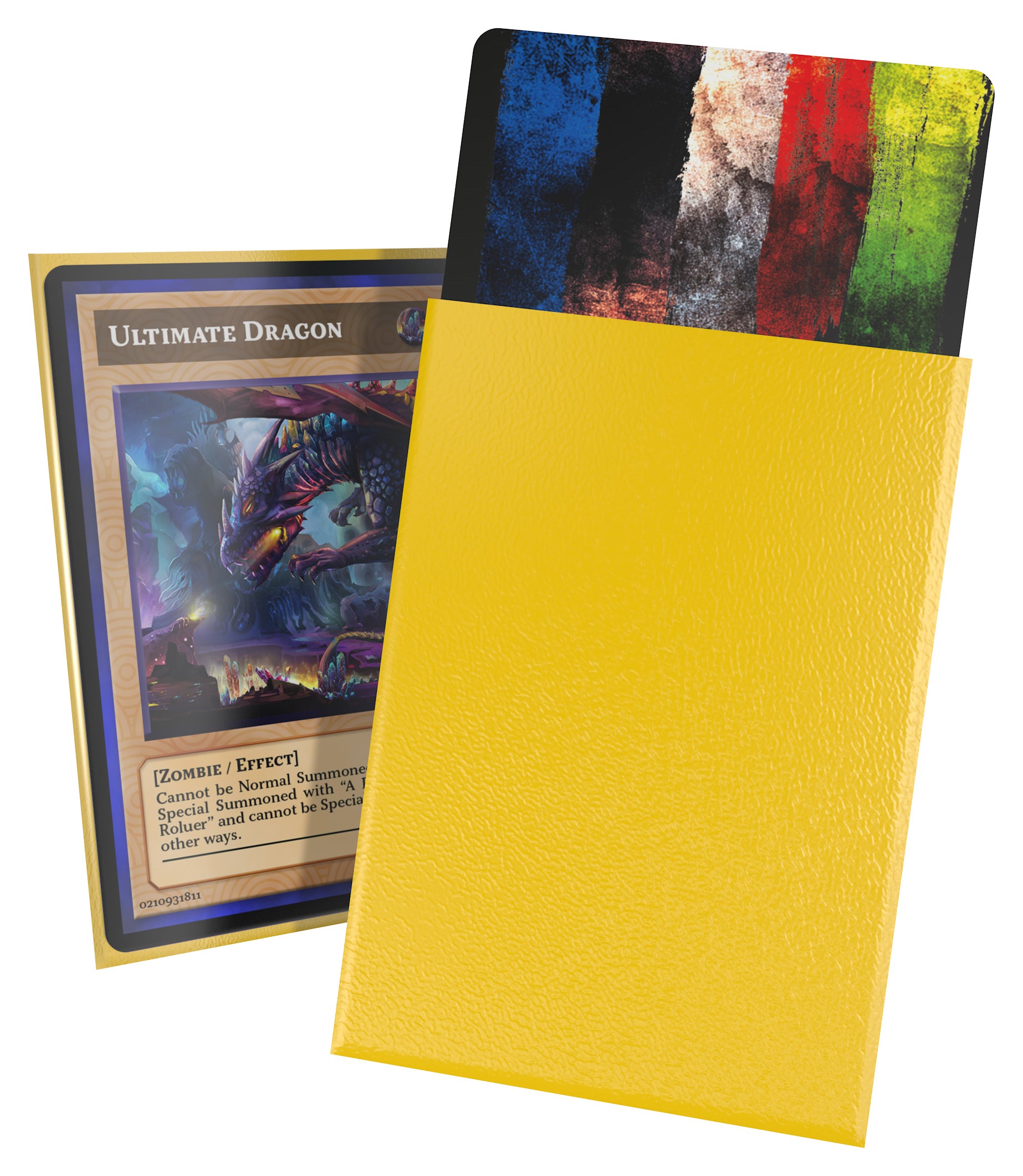 Image of Yellow Matte JAPANESE Size Card Sleeves - Ultimate Guard CORTEX [60 ct]