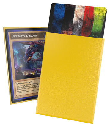 Yellow Matte JAPANESE Size Card Sleeves - Ultimate Guard CORTEX [60 ct]