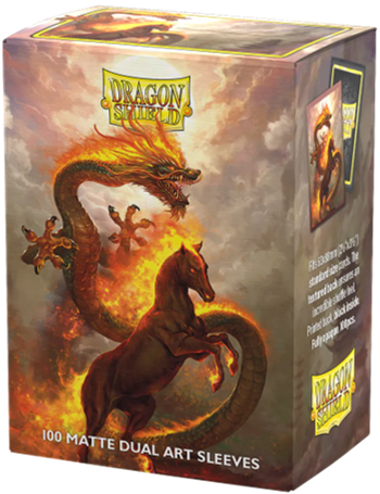 Image of FIRE HORSE - Matte Dual Sleeves - Dragon Shield
