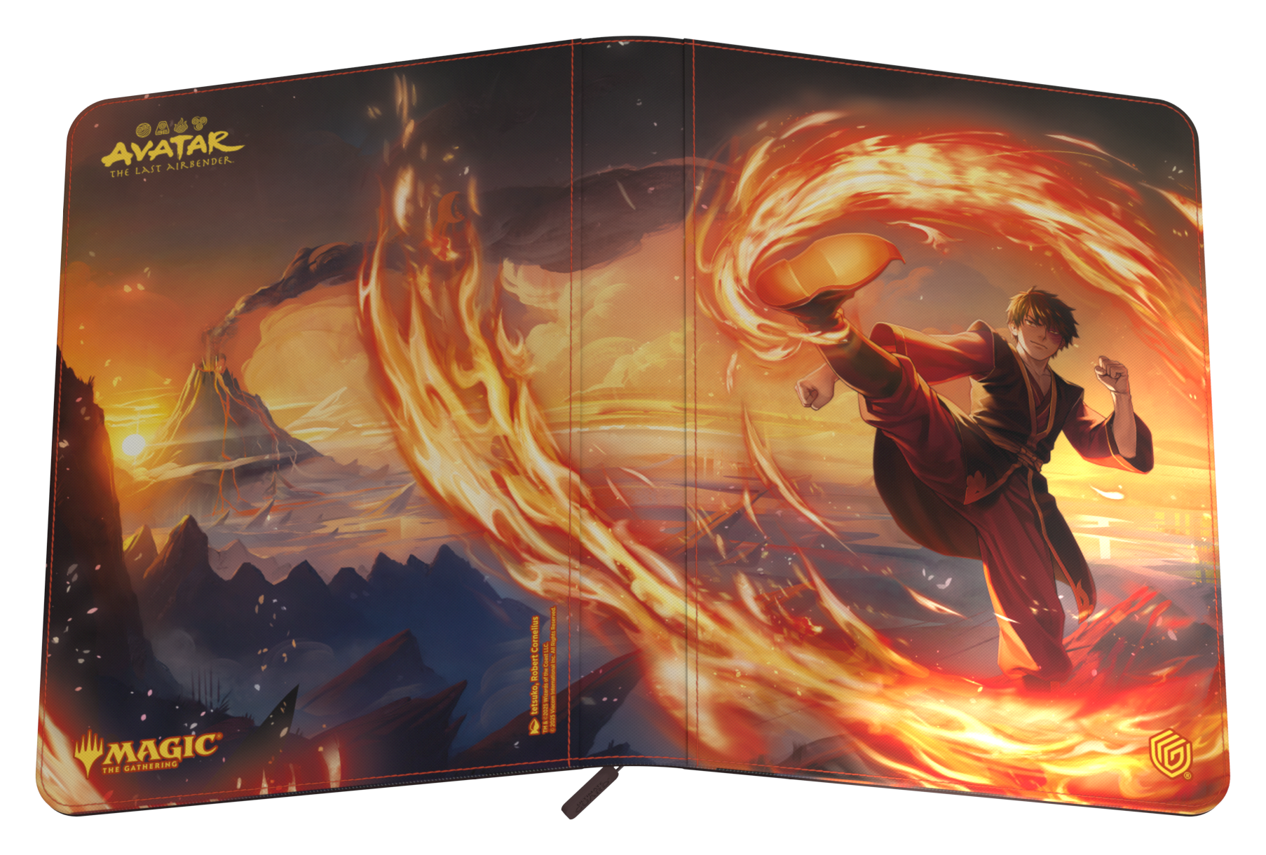 Image of The Last Airbender: Zuko Red - 18 Pocket (360) Xenoskin Zipfolio