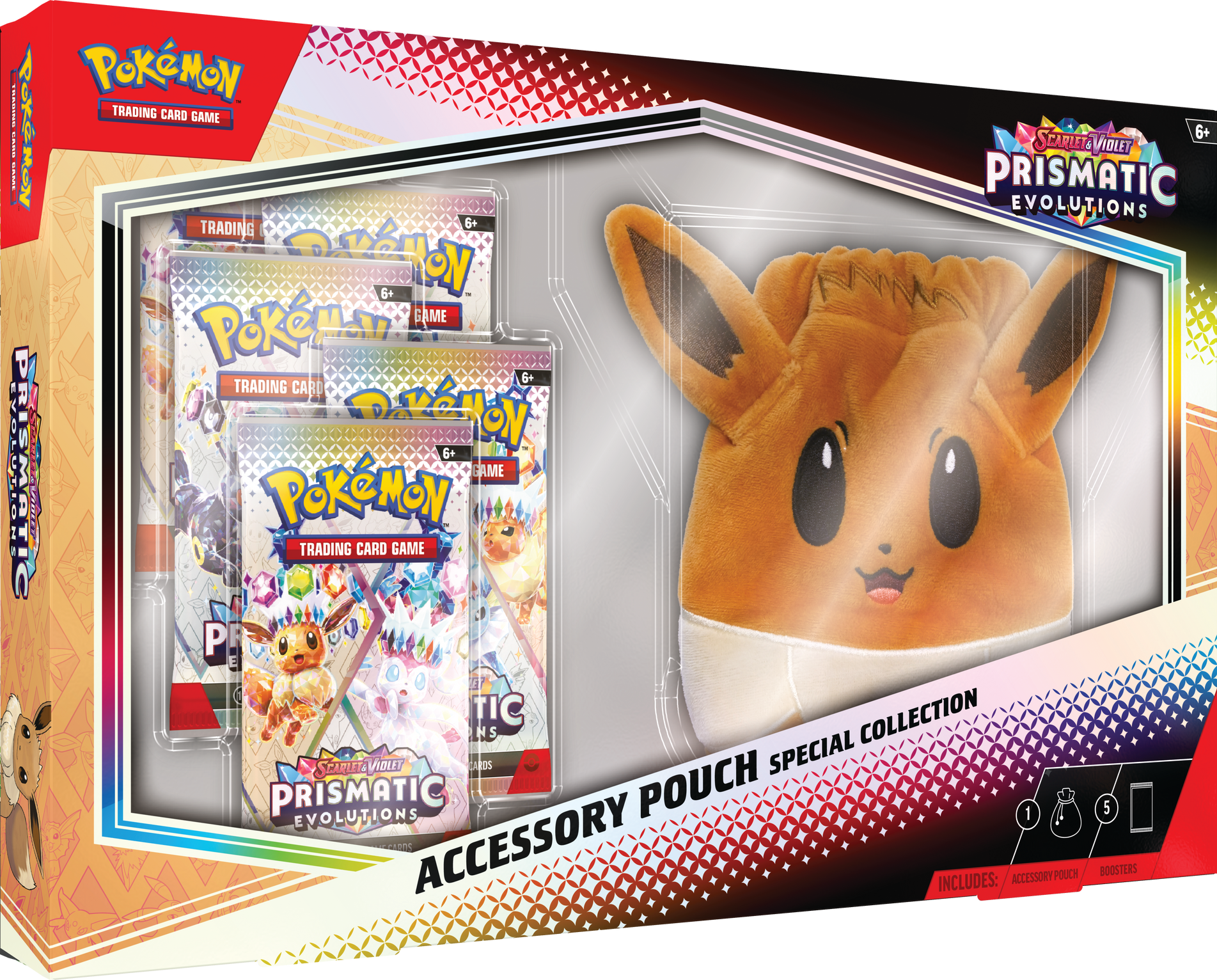 Image of Prismatic Evolutions Accessory Pouch Collection (Scarlet and Violet 8.5)