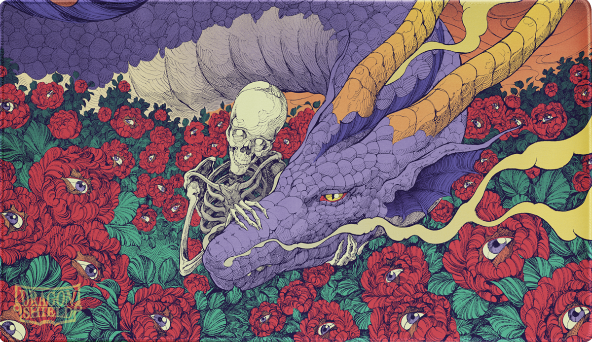 Image of Dia de Muertos Dragon Shield Playmat + Tube