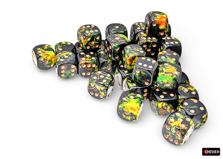 Image of Chessex - DEEP FOREST/GOLD - 36D6 Dice