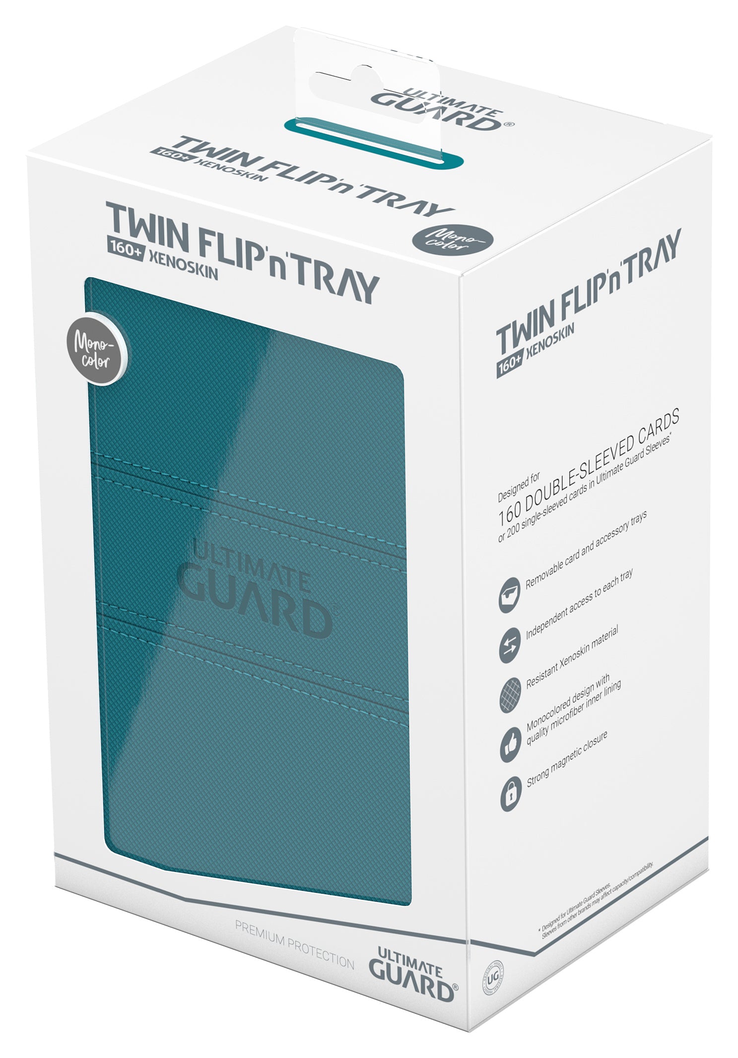 Image of TWIN FLIP N TRAY DECK CASE MONOCOLOR PETROL 160+
