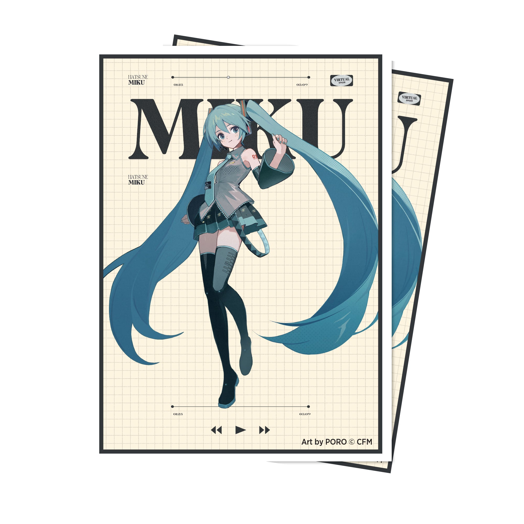 Image of UP D-PRO APEX HATSUNE MIKU RETRO SOUNDSCAPES 105CT SLEEVES