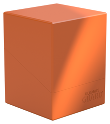 Solid Orange Boulder 100+ Deck Case - Ultimate Guard