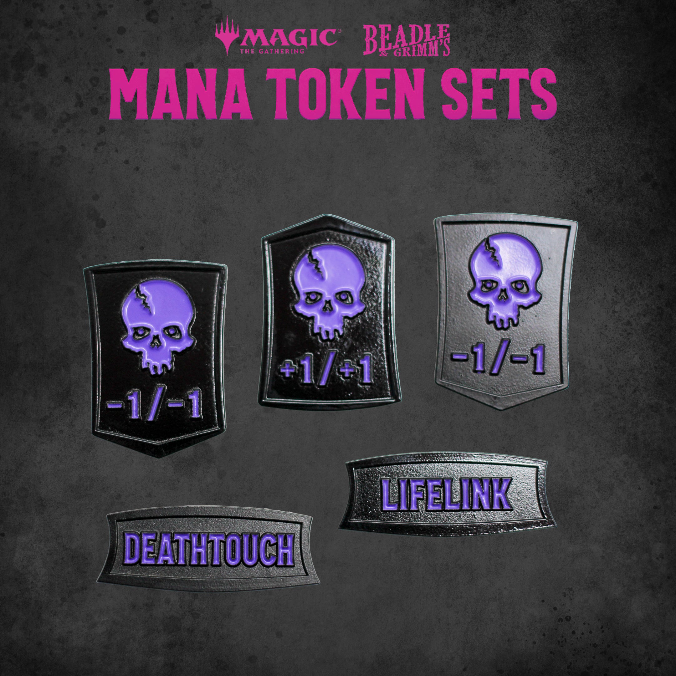 Image of BEADLE & GRIMM'S MTG MANA TOKEN SET BLACK