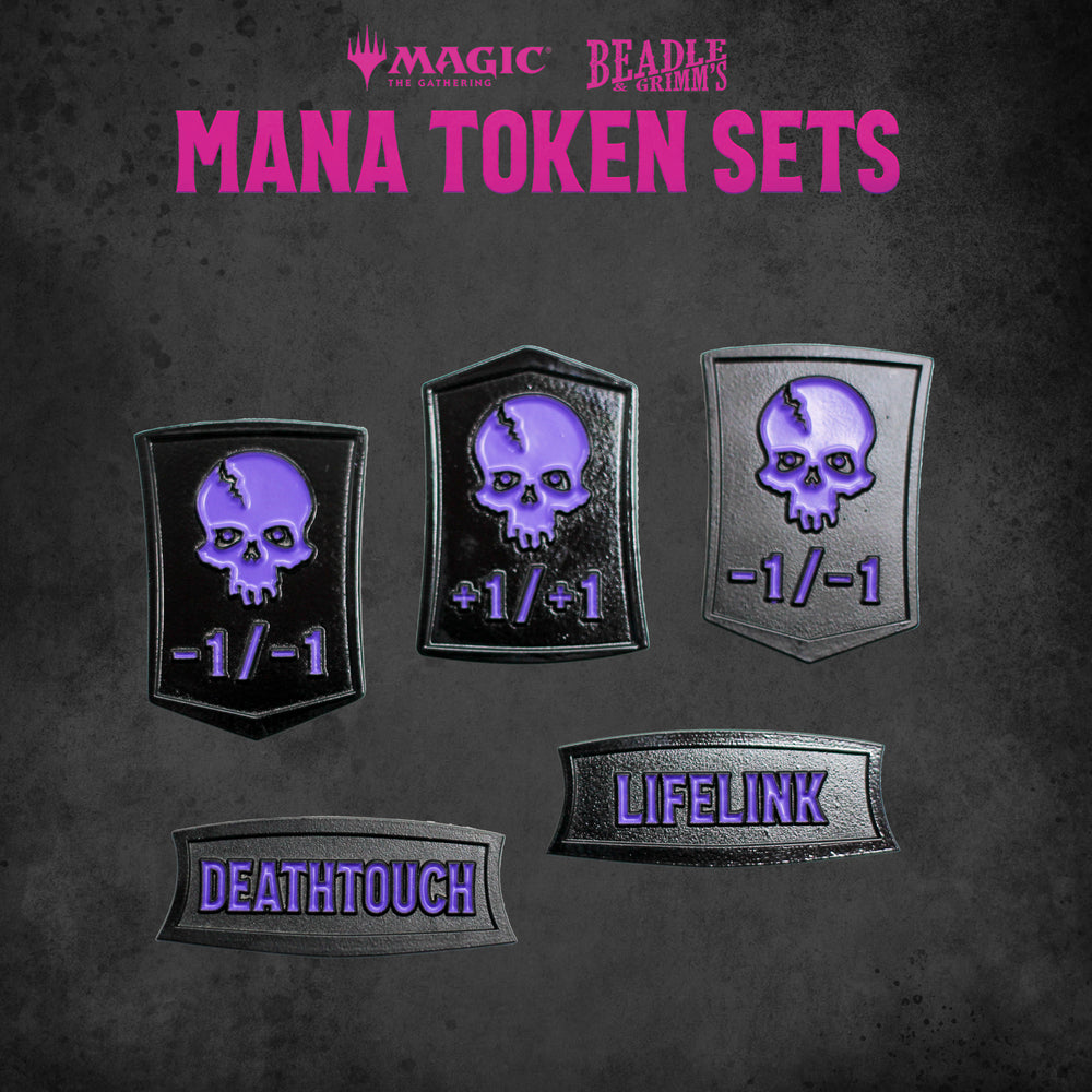 BEADLE & GRIMM'S MTG MANA TOKEN SET BLACK