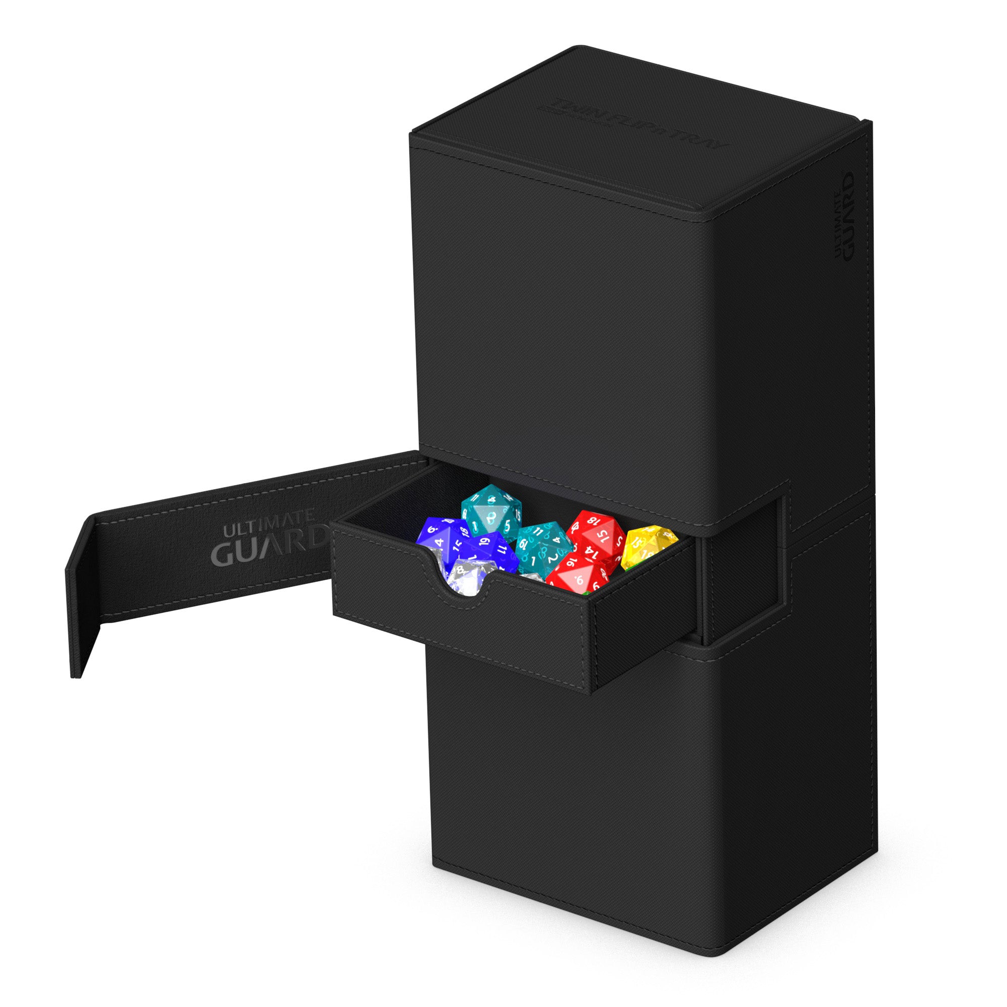 Image of TWIN FLIP 'N' TRAY DECK CASE MONOCOLOR BLACK 266+